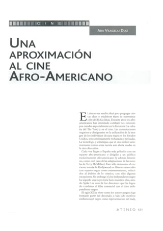 Aproximación al Cine Afroamericano
