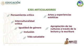EJES ARTICULADORES
 