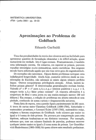 Conjectura de Goldbach