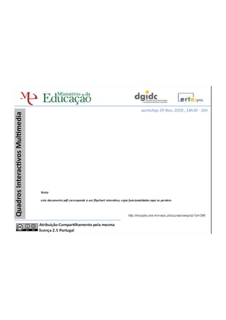 Quadros interativos em educação