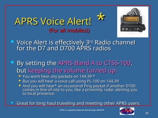 Automatic Packet Reporting System (APRS) PresentationAAPRS-by-bob ...