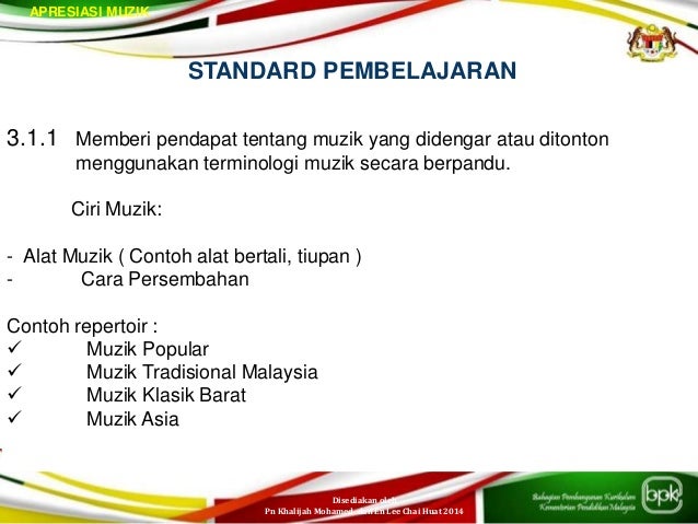 Aprsiasi muzik tahun 5