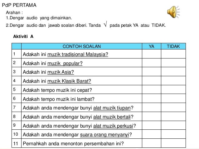 Aprsiasi muzik tahun 5