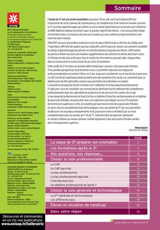 L'année de 3e est une année essentielle à plusieurs titres. Elle vient tout d'abord affirmer
l'acquisition du socle commun...