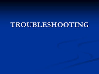 TROUBLESHOOTING

 