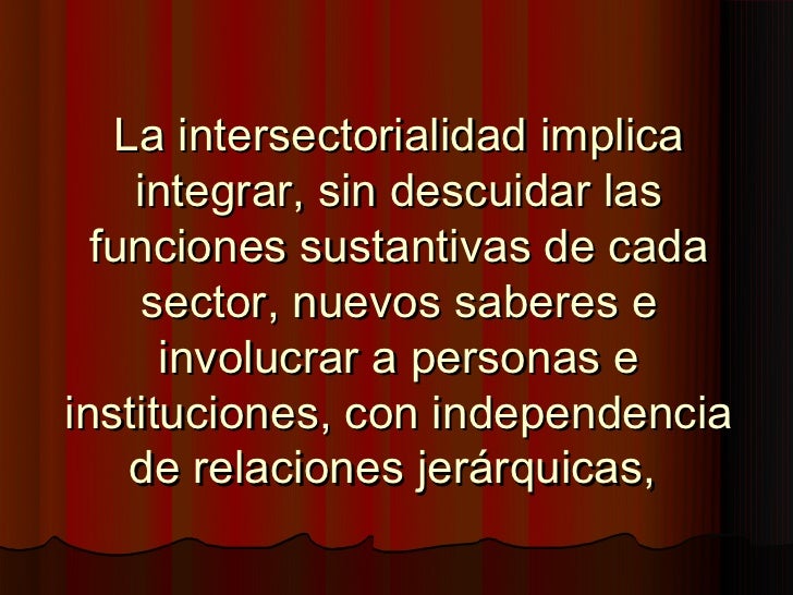 Resultado de imagen para INTERSECTORIALIDAD EN APS