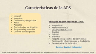 ATENCION PRIMARIA A LA SALUD- APS MEDICINA | PPTX