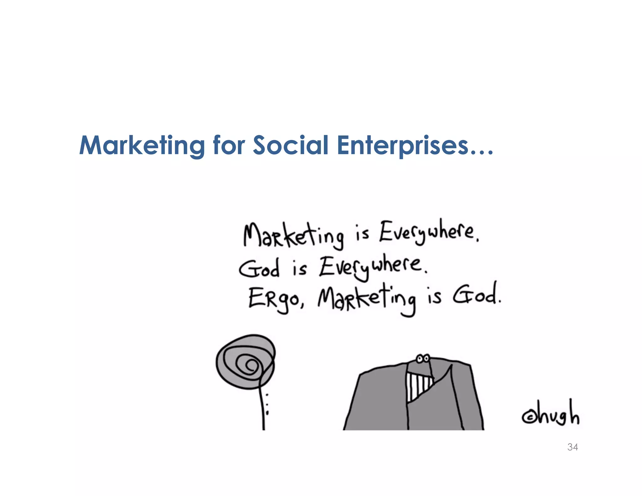 Marketing for Social Enterprises…
34
 