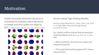 APS D63.00002 Tight Binding Simulation of Finite Temperature Electronic ...