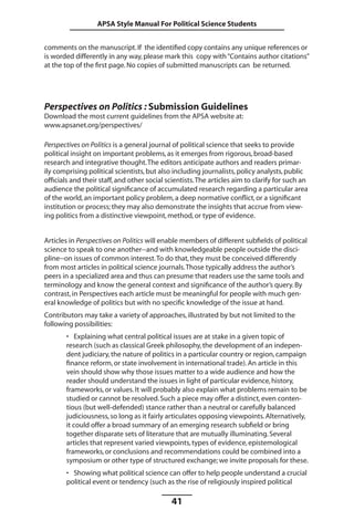 APSA Style Guide | PDF