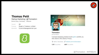 2
2
@Thomasbcn #APSBerlin
 