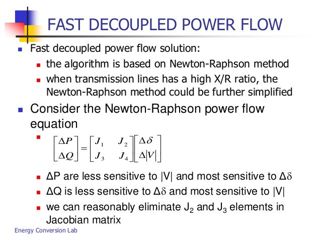 Decoupled Power Flow Model – Power-flow study – CKBWD