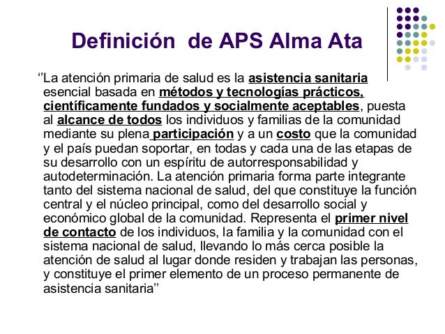 Resultado de imagen para aps DEFINICION
