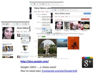 http://myspace.com/<br />MySpace (2003 - …): réseau social<br />Pour en savoir plus: fr.wikipedia.org/wiki/Myspace<br />