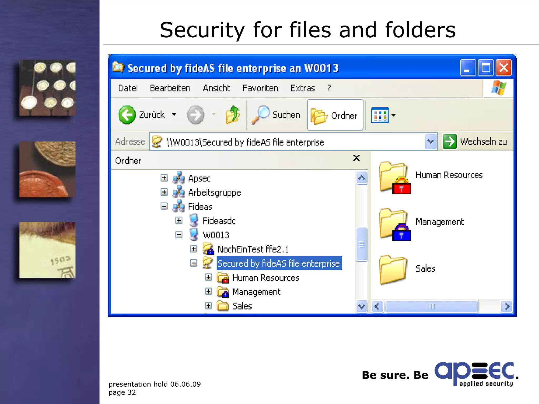 Security for files and folders 
