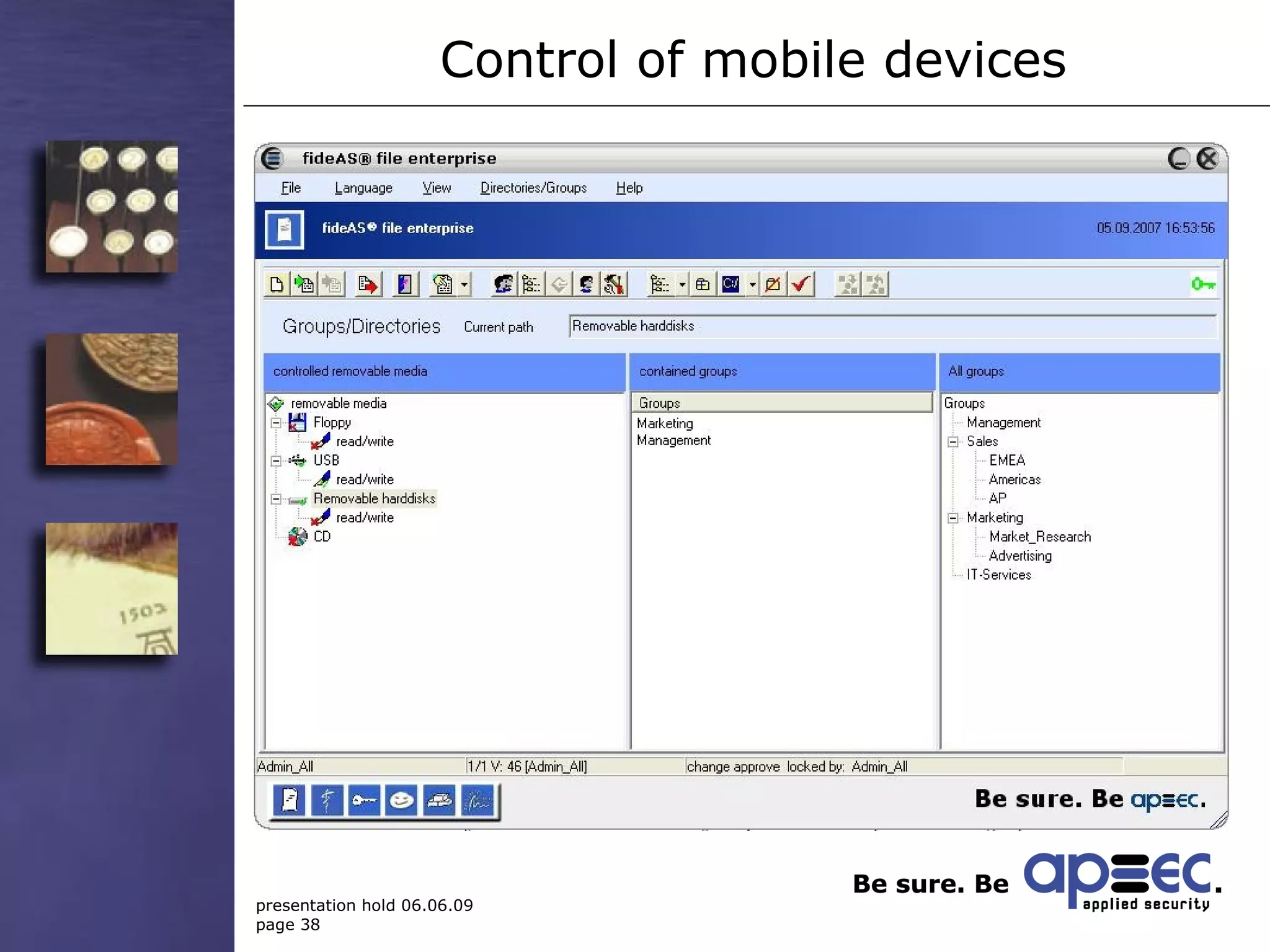 Control of mobile devices  
