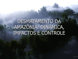DESMATAMENTO DA AMAZÔNIA: DINÂMICA, IMPACTOS E CONTROLE 