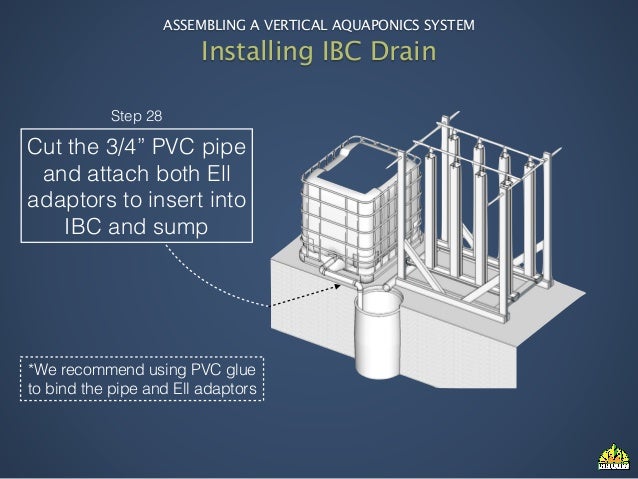 assembling a vertical aquaponics system
