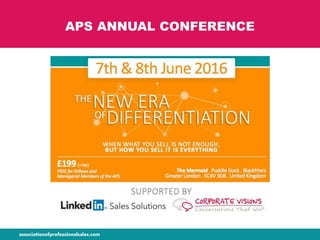 APS ANNUAL CONFERENCE
 