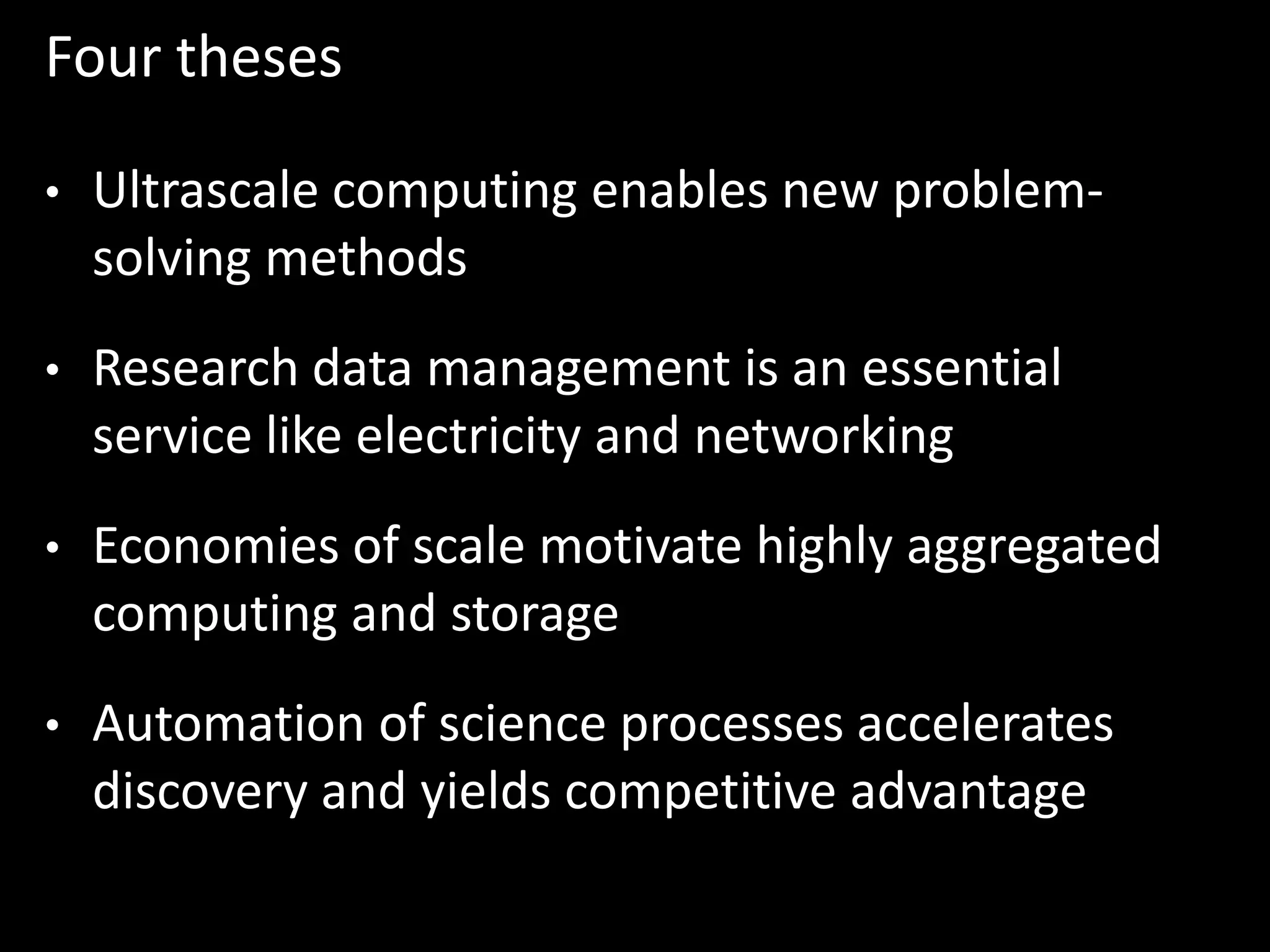 Find, access, analyze relevant data