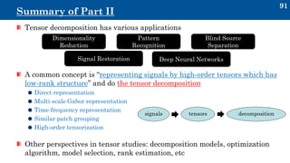 Tensor Data Representation Tensor representations in signal processing and machine learning ...