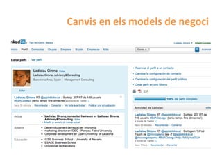 Canvis	
  en	
  els	
  models	
  de	
  negoci	
  
 