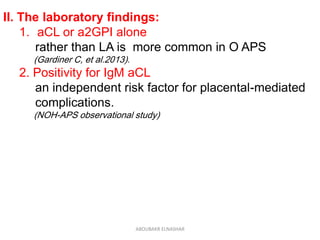 APS non criteria | PPT