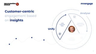 Customer-centric
engagement based
on insights
12
Craft 1:1
Personalized
Campaigns
Analyse
Unify
Customer
Data
Understand
Intent and get
Insights
Unify
 
