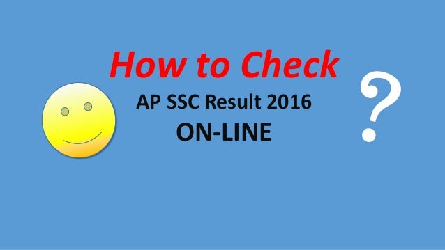 AP SSC Result 2016
