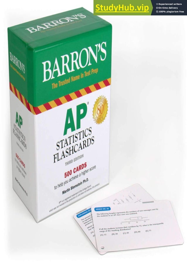 AP Statistics Flashcards (Barron S Test Prep PDF