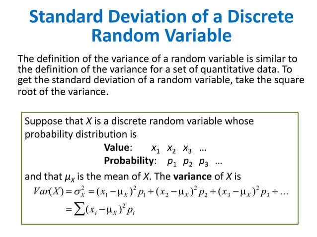 Discrete and Continuous Random Variables | PPTX