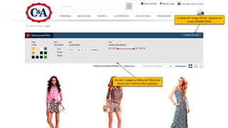 Ao abrir a página o Menu de Filtros virá
aberto sem nenhum filtro aplicado.
O botão de “limpar filtros” aparece em
modo DESABILITADO.
 