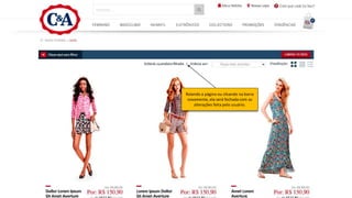 Rolando a página ou clicando na barra
novamente, ela será fechada com as
alterações feita pelo usuário.
 