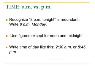 AP Style Guide | PPT