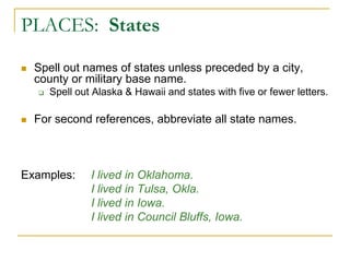 AP Style Guide | PPT