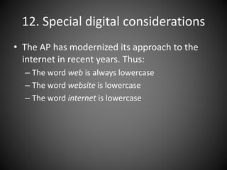 AP Style Presentation 2019 | PPTX