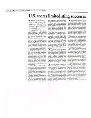 (AP) Bremerton Sun: U.S. scores limited sting successes