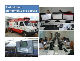 Reduzindo oReduzindo o
atendimento e a esperaatendimento e a espera
Shimazaki; Mafra; Cordeiro; Ferreira;
de Lucia
 