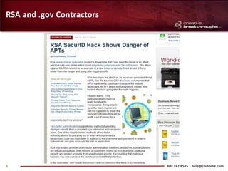 RSA and .gov Contractors




8                          800.747.8585 | help@cbihome.com
 