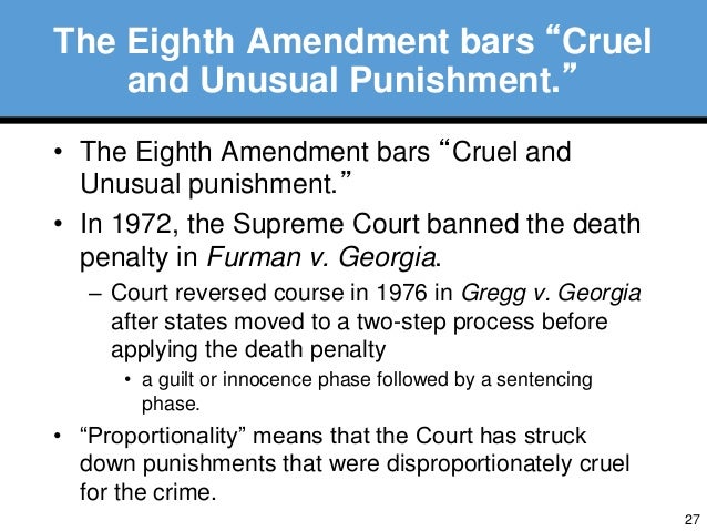 is the death penalty cruel and unusual punishment essays