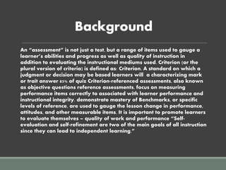 Developing Assessment Instruments Chapter 7 | PPTX