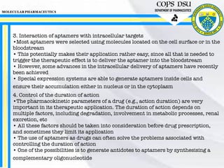 Aptamers and antisense oligonucleotides | PDF
