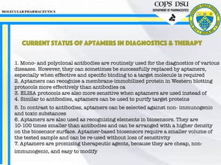Aptamers and antisense oligonucleotides | PDF