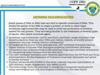 Aptamers and antisense oligonucleotides | PDF