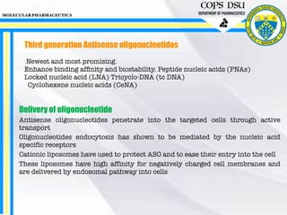 Aptamers and antisense oligonucleotides | PDF