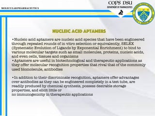 Aptamers and antisense oligonucleotides | PDF