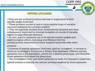 Aptamers and antisense oligonucleotides | PDF