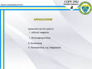 Aptamers and antisense oligonucleotides | PDF