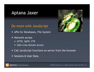 Aptana Jaxer