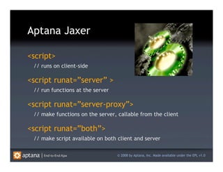 Aptana Jaxer